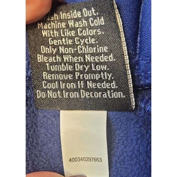 Fila Sport Women’s Sherpa Fleece Jacket Blue Black M Full Zip – Lightweight - Picture 10 of 10